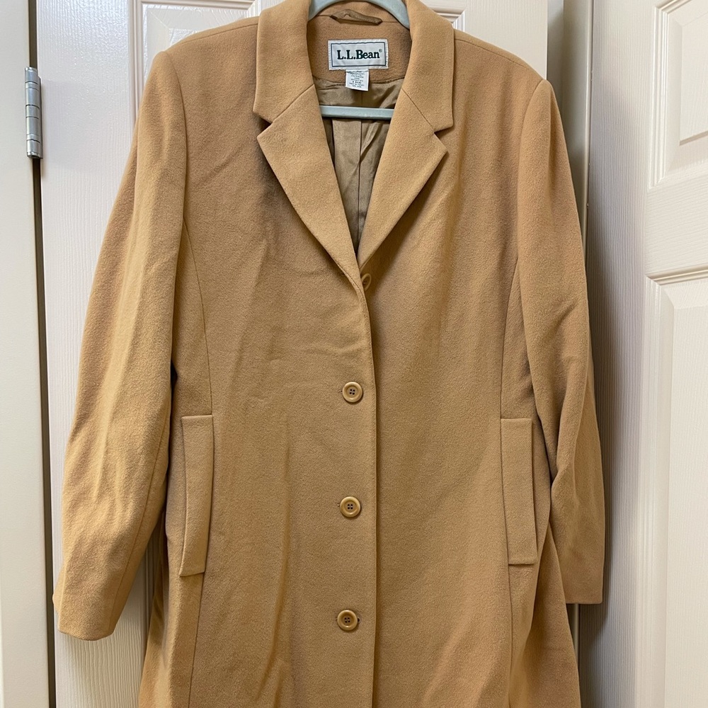 L.L. Bean wool & cashmere pea coat